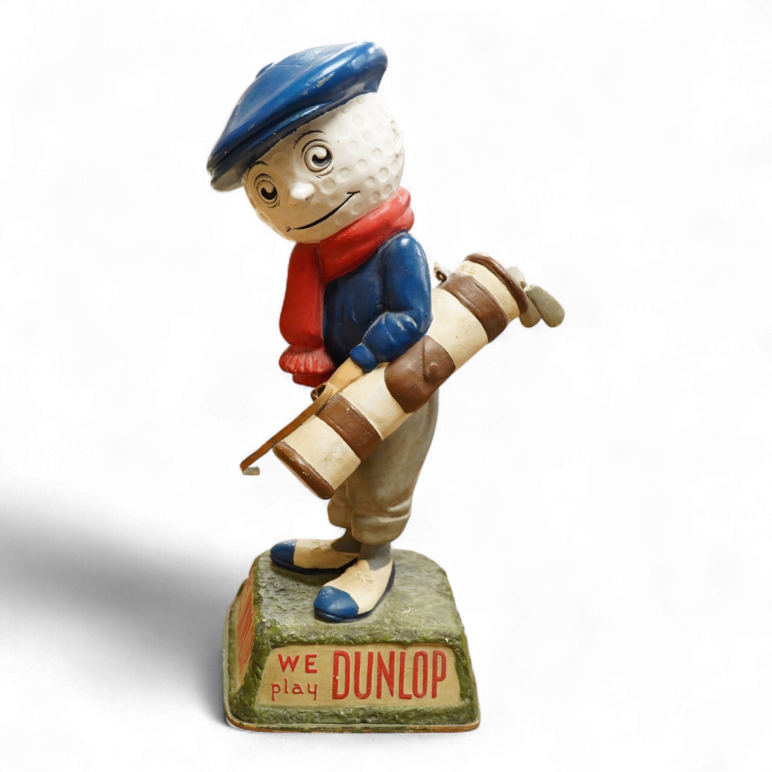 An advertising Dunlop Man composite figure of a golfer, 40cm